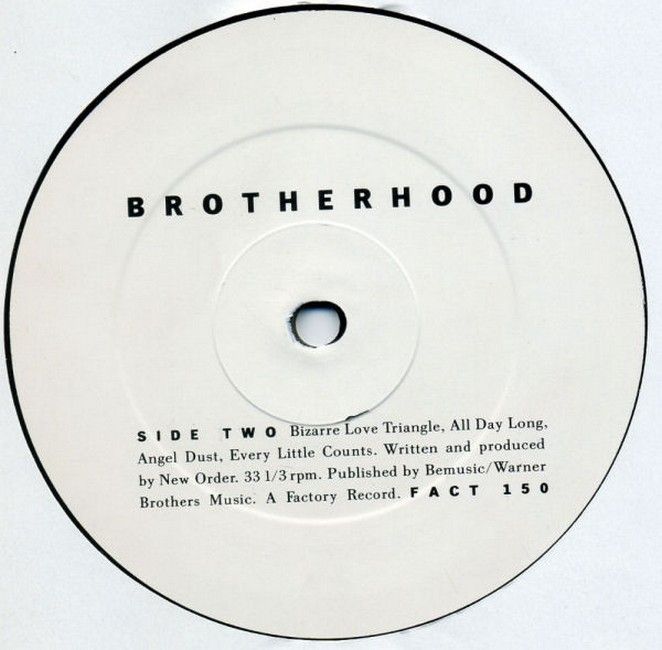 Платівка New Order – Brotherhood|Нове замовлення – Братство