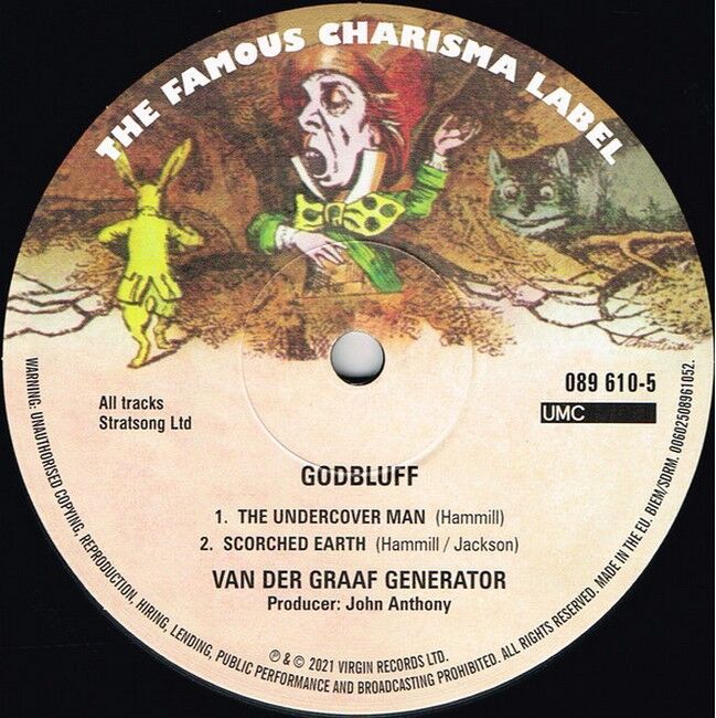 Платівка Van Der Graaf Generator – Godbluff|Генератор Ван дер Граафа-Годблеф