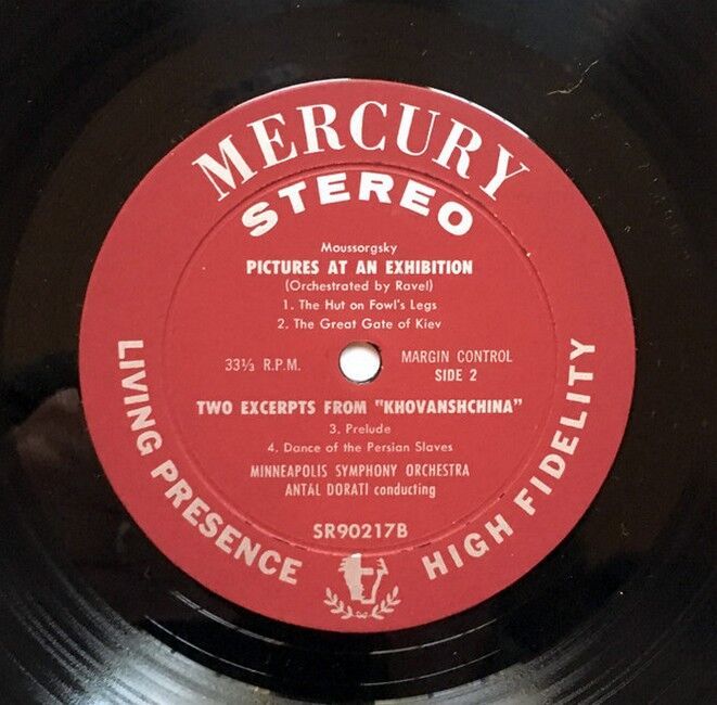 Moussorgsky, Minneapolis Symphony Orchestra, Antal Dorati – Pictures At An Exhibition / Prelude And Dance Of The Persian Slaves From "Khovanshchina" (Vinyl)