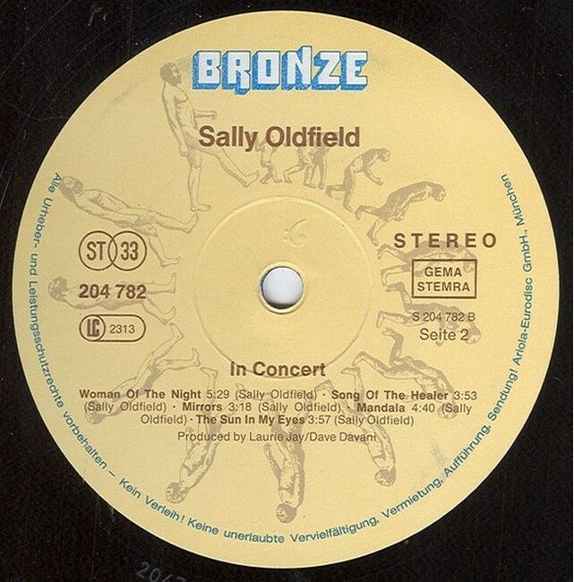 Платівка Sally Oldfield – In Concert|Саллі Олдфілд - Концерт