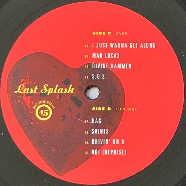 The Breeders – Last Splash (2LP+EP, 12", 45 RPM, Album, Reissue, Remastered, Single Sided, Etched, All Media, Limited Edition, Vinyl)