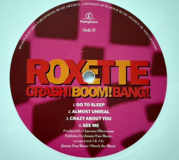 Roxette – Crash! Boom! Bang! (2LP,Album, Reissue, Stereo, 30th Anniversary Edition, Black and White Vinyl)