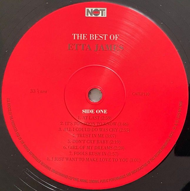 Etta James – The Best Of (LP, Compilation, Reissue Vinyl)