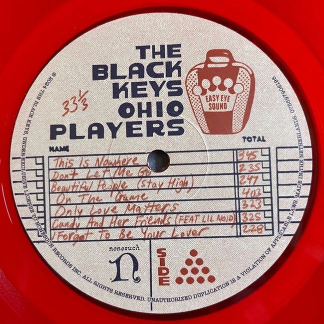 The Black Keys – Ohio Players (LP, Album, Stereo, Red, Vinyl)