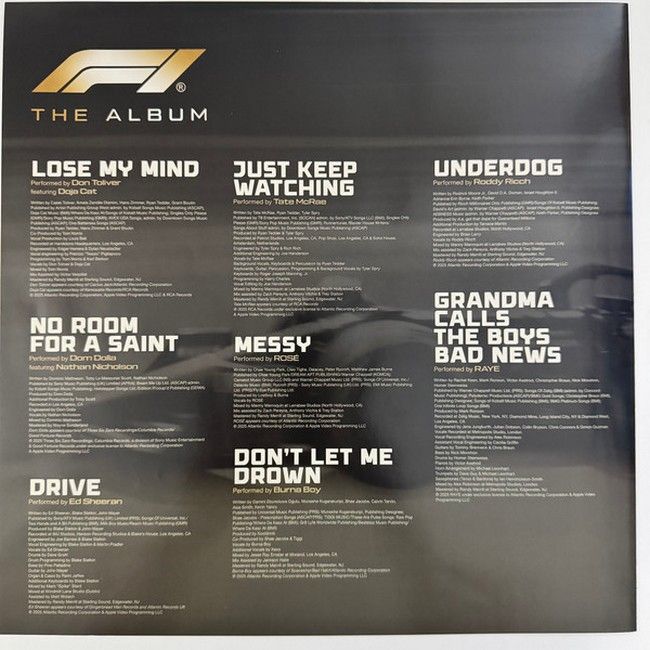 Various – F1 The Album (Music From F1 The Movie) (LP, Album, Stereo, Dark Smoke Swirl Galaxy, Vinyl)