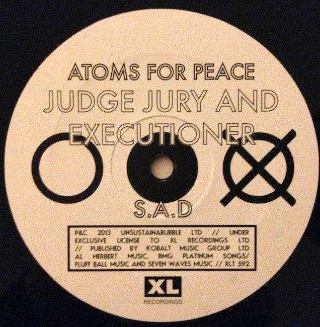 Платівка Atoms For Peace – Judge Jury And Executioner|Атоми для миру-«Суддя, присяжний і кат»
