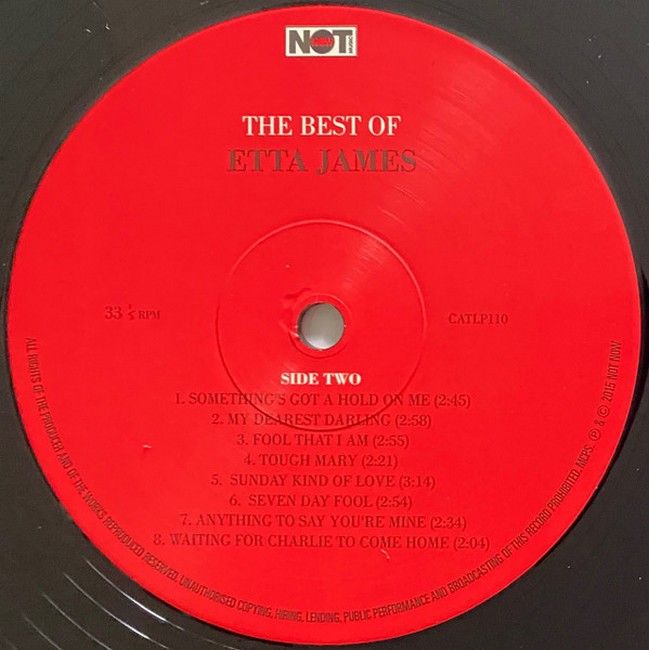 Etta James – The Best Of (LP, Compilation, Reissue Vinyl)