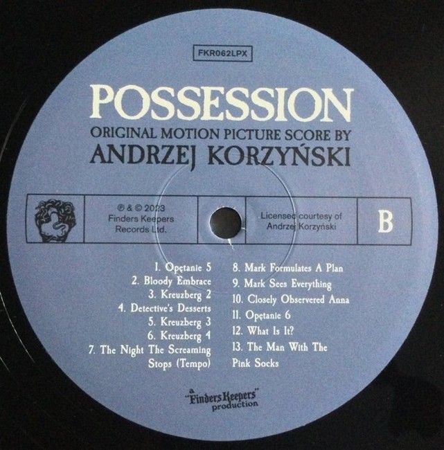 Andrzej Korzynski – Andrzej Korzynski's Music Score For Andrzej ZuLawski's Motion Picture Possession (LP, Album, Reissue, Vinyl)