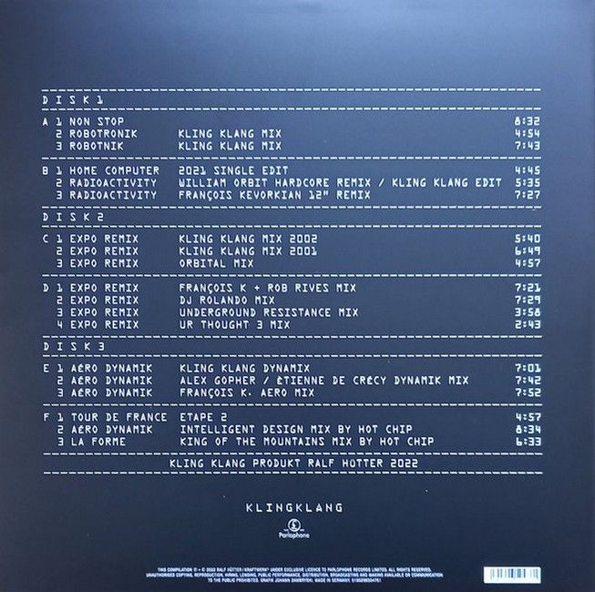 Kraftwerk – Remixes (3LP, Compilation, Stereo, 180g Vinyl)