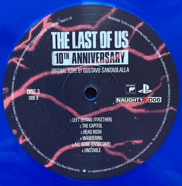 Gustavo Santaolalla – The Last Of Us (10th Anniversary) (4LP, Box-Set, Album, Limited Edition, Reissue, Repress Red, Blue Vinyl)