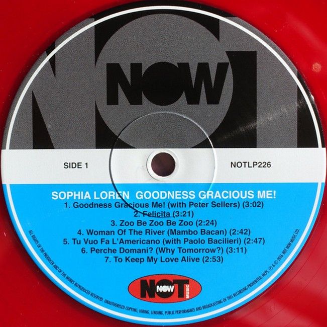 Sophia Loren – Goodness Gracious Me! (LP, Compilation, Red, 180 Gram)
