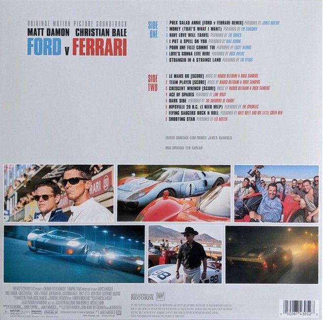 Various – Ford v Ferrari (Original Motion Picture Soundtrack) (LP, Compilation, Clear Vinyl)