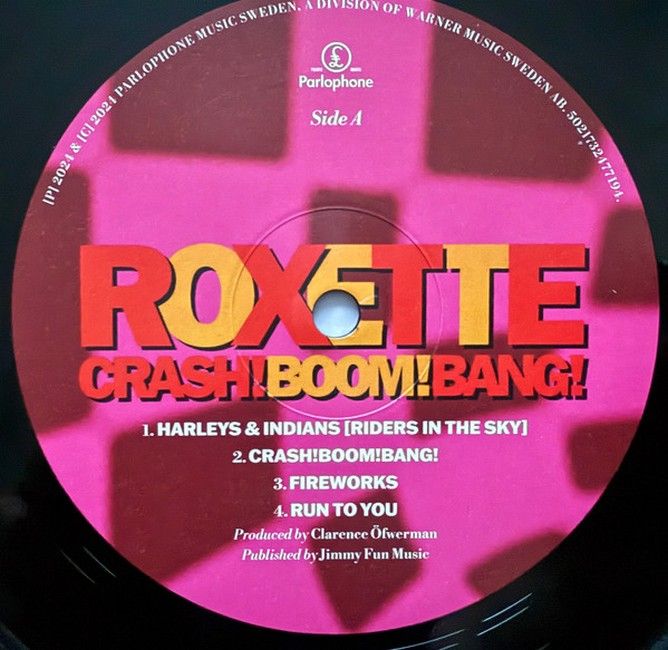 Roxette – Crash! Boom! Bang! (2LP,Album, Reissue, Stereo, 30th Anniversary Edition, Black and White Vinyl)