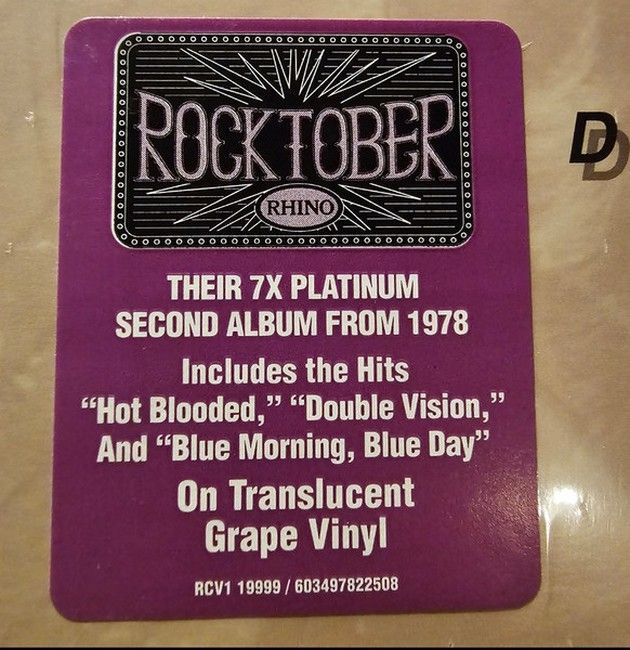 Foreigner – Double Vision (LP, Album, Reissue, Grape Vinyl)
