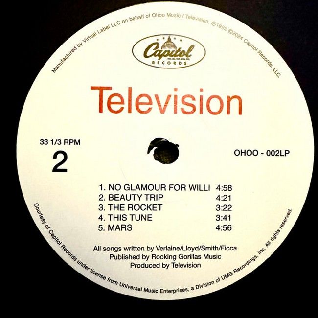 Television – Television (LP, Album, Reissue, Remastered, Vinyl)