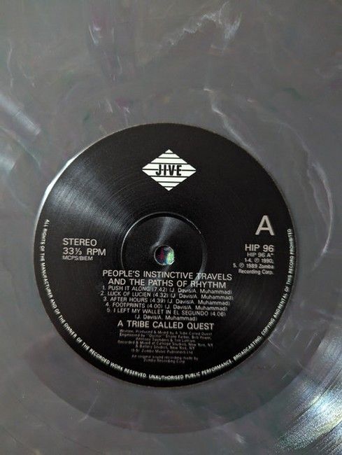 A Tribe Called Quest – People's Instinctive Travels And The Paths Of Rhythm (Multi Colored Marble (Grey, Pink, Green , & White))