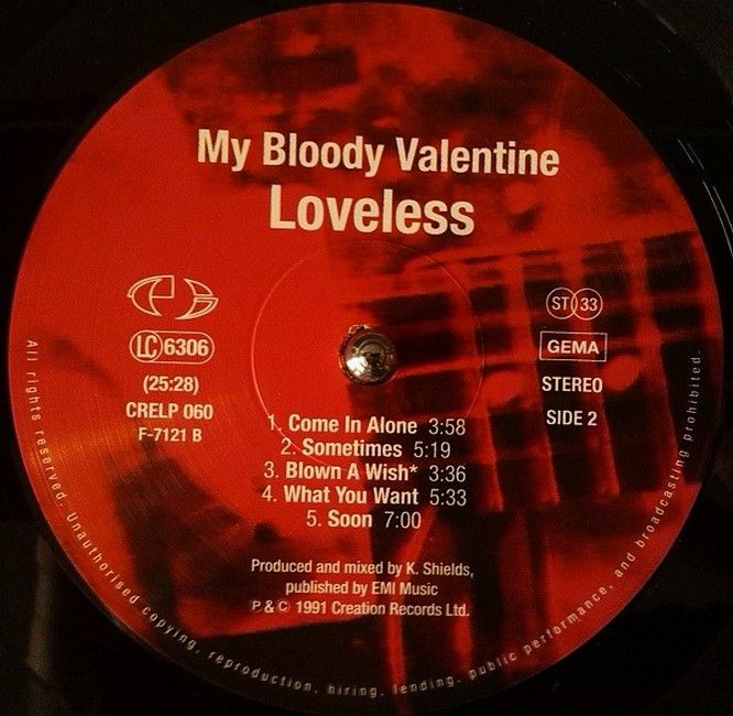 My Bloody Valentine – Loveless (LP, Album, Reissue)