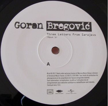 Платівка Goran Bregovich - Three Letters From Sarajevo