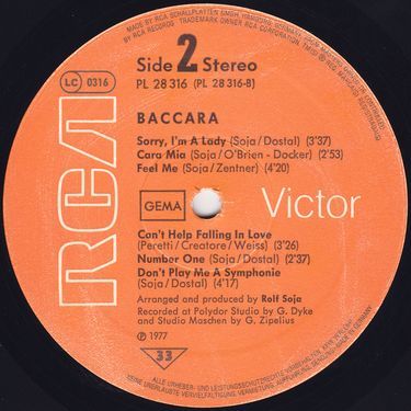 Baccara -Baccara (Vinyl)
