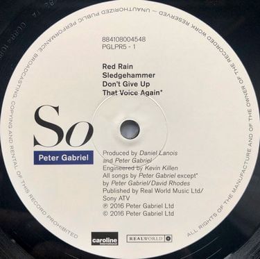 Peter Gabriel - So (Vinyl)