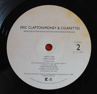 Платівка Ерік Клептон | Eric Clapton - Money and Cigarettes