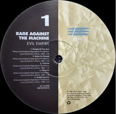 Rage Against The Machine - Evil Empire (Vinyl)