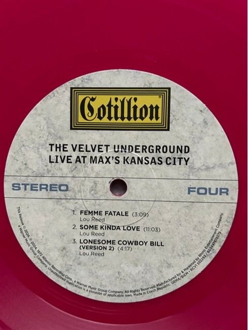 The Velvet Underground – Live At Max's Kansas City (2LP, Album, Reissue, Remastered, Repress, Stereo, Expanded Edition, Orchid & Magenta Vinyl)