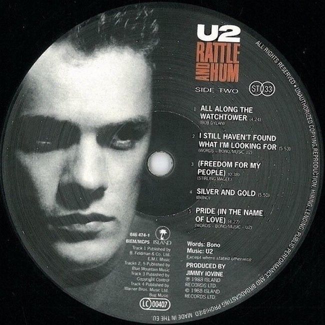 U2 – Rattle And Hum (2LP, Album, Reissue, 180 gram, Vinyl)