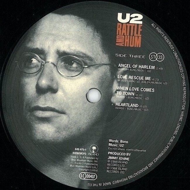 U2 – Rattle And Hum (2LP, Album, Reissue, 180 gram, Vinyl)