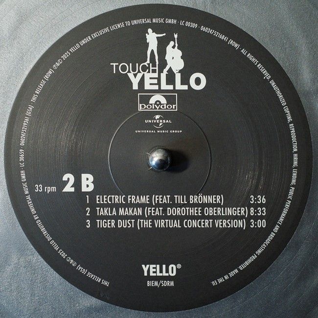 Yello – Touch (2LP, Album, Limited Edition, Reissue, 15th Anniversary Edition. Gold & Silver Vinyl)
