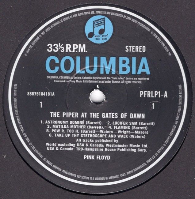 Pink Floyd – The Piper At The Gates Of Dawn (LP, Album, Reissue, Remastered, Stereo, 180 Gram, Vinyl)