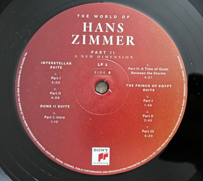 Hans Zimmer - The World of Hans Zimmer - Part II: a New Dimension (3LP, High Quality, Gatefold Sleeve, Limited Edition, Vinyl)