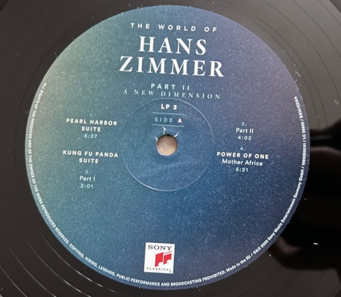 Hans Zimmer - The World of Hans Zimmer - Part II: a New Dimension (3LP, High Quality, Gatefold Sleeve, Limited Edition, Vinyl)