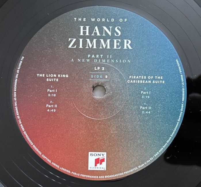 Hans Zimmer - The World of Hans Zimmer - Part II: a New Dimension (3LP, High Quality, Gatefold Sleeve, Limited Edition, Vinyl)